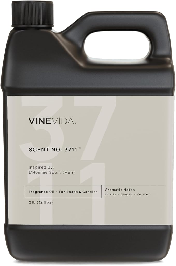 VINEVIDA [32 Oz] Inspired by: L'Homme Sport (Men); Fragrance Oil for Candle Making and Soap Making - Premium Candle Scents for Soy Candles