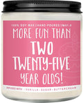 50th Birthday Gifts for Women, Perfect Birthday Present, Funny Presents for Mom, Friends, Wife, Sister, 7oz Vanilla Cream-Scented Candle