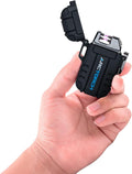 Original Defense ArcTorch Electric Lighter - Windproof, Waterproof, Flameless, Rechargeable Plasma Lighter with USB Charging for Hiking, Camping, Outdoor, Survival, Tactical, EDC Gear (Black)