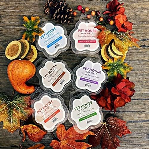 One Fur All Pet House Spring and Summer Wax Melts for Pet Odor, Natural, Plant Based Soy Wax Melts, Long Lasting Fragrance for Fresh Smelling Homes, Water Lilies
