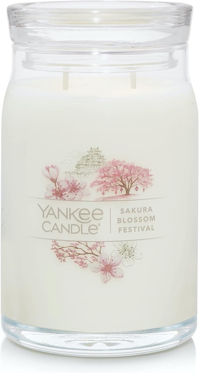 Yankee Candle Sakura Blossom Festival Scented Signature 20oz Large Jar 2-Wick Candle Over 60 Hours of Burn Time