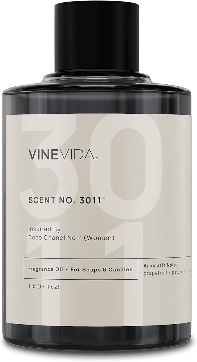 VINEVIDA Scent NO. 3011 Fragrance Oil - 16oz (1lb) - Inspired by: Coco Noir (Women); Candle Fragrance Oil for Soy Candles - Soap Making Scents