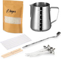 Oligar Complete Candle Making Kit, Candle Making Supplies for Adults,Beginners, Including Bees Wax, Pouring Pot, Candle Wicks, Wick Clips, Rubber Pads, Stirring Spoon, Instructions