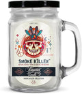Smoke Killer Candle – Odor Eliminating, Strong Scent – Clean Fresh Scent with Light Floral Notes – Long Lasting 90 Hour Burn – Large 12oz Mason Jar – Made in USA – Beamer Candle Co.