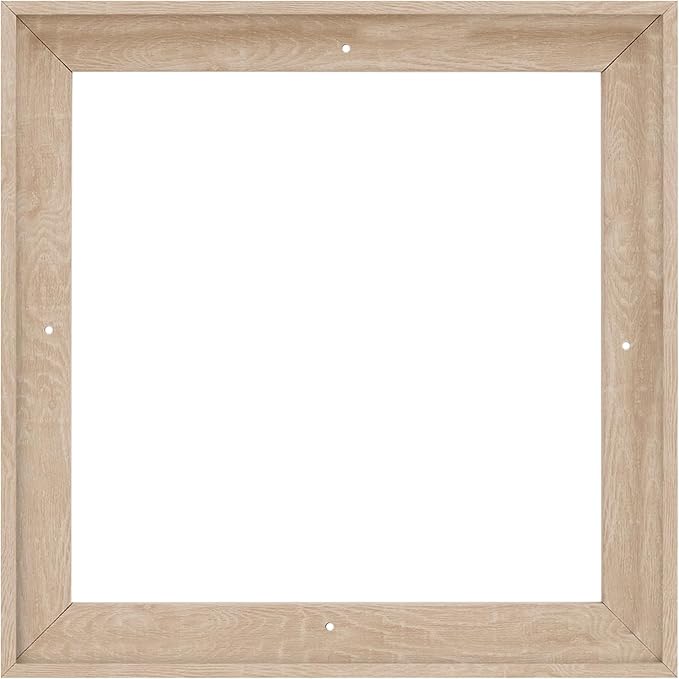 Pixy Canvas Floater Frame 42x42 for 1-1/2 (1.5) inch Deep Canvas Paintings/Canvas Prints/Wood Canvas Panels/Wall Art/Wall Decor/Home Decor/Artwork (Nordic White Oak, 42 x 42 inch, Square)