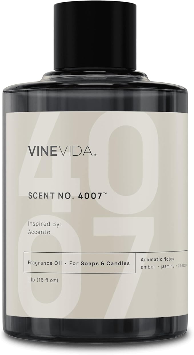 VINEVIDA [16oz] Accento Fragrance Oil for Candle Making - Natural Candle Oil Scents - Soap Making Essential Oil - Made in USA