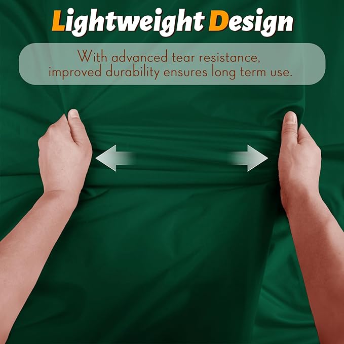 Vonty Waterproof Fabric Ripstop Nylon Fabric by The Yard - 60 Inch Wide(1 Yard), Water Proof Green Fabric Lightweight Kite Fabric for Tent Bag Tarp DIY Craft Travel Outdoor