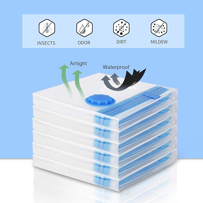 4 PACK JUMBO / Extra Large Space Saver Vacuum Seal Storage Bags Combo Deal