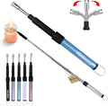 V2 Extendable 2.5 Feet. Arc Extra Long Lighter, Flameless Fireplace Stove Electric Candle Lighter, Long Neck for Pilot Light, Grilling, Firepit, Kitchen, BBQ (Blue)