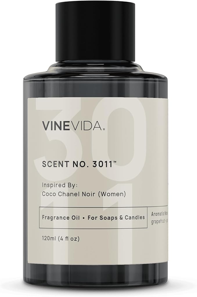 VINEVIDA Scent NO. 3011 Fragrance Oil - 120mL (4oz) - Inspired by: Coco Noir (Women); Candle Fragrance Oil for Soy Candles - Soap Making Scents