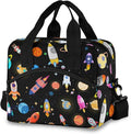 CBBYY Planet Rocket Lunch Bags for Women Men,Reusable Insulated Lunch Box, Adjustable Shoulder Straps Tote Lunch Bag for Work Picnic School