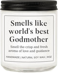 Godmother Proposal Gift for Women, Birthday Mothers Day Godmother Gifts from Godchild for Her, Will You Be My Godmother Ideas - Lavender Candle