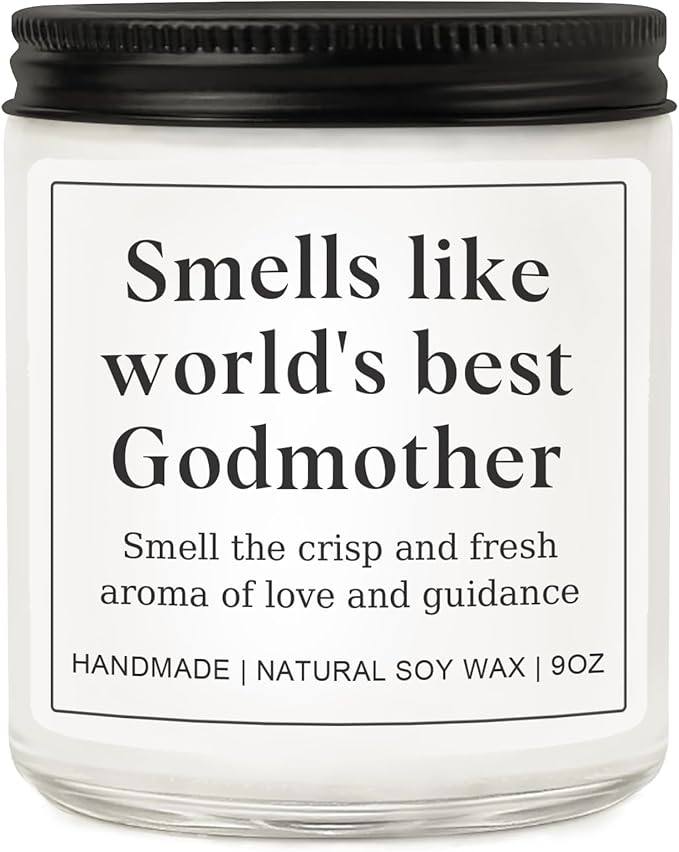 Godmother Proposal Gift for Women, Birthday Mothers Day Godmother Gifts from Godchild for Her, Will You Be My Godmother Ideas - Lavender Candle