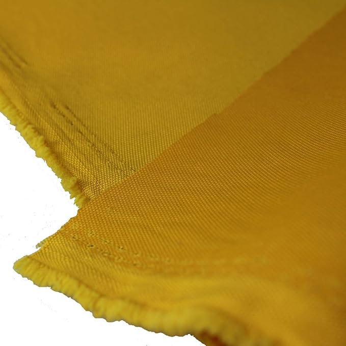 Mybecca Waterproof Canvas Marine Fabric 600 Denier Indoor/Outdoor PU Backing UV Protector Yellow 1 Yard