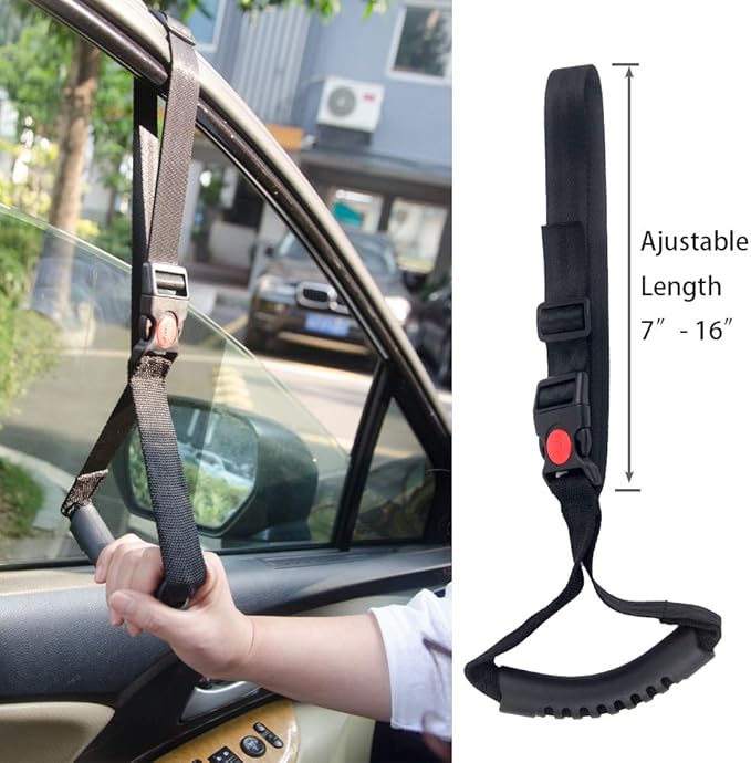 Portable Car Handle Heavy Duty Automotive Handle Assistance Mobility Aid Auto Assist Grab Bar Vehicle Seat Transfer Handles Handicapped Accessories for Able Elderly