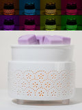 Ceramic Electric Wax Melt Warmer & Cube Oil Melter Cute Small Warmers Aromatherapy for Home Decorative Burner Melts Scented Candle Tart Scent Warm Fragrance
