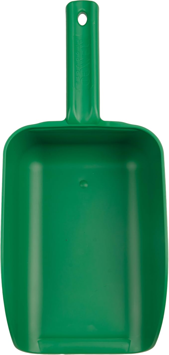 Remco 6500X Color-Coded Plastic Hand Scoop - BPA-Free, Food-Safe Scooper, Commercial Grade Utensils, Restaurant, and Food Service Supplies, Extra Large 82 Ounce Size, Green (Pack of 5)