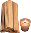 Candle Wood Wicks 0.75 x 5.12 inch Natural Candle Wick 100 PCS for Candles, Wood Candle Wicks Bulk Wooden Wicks for Candle Making