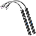 RONXS Electric Lighter - Rechargeable Type C with LED Display, Flexible Neck Plasma Arc Lighter for Fireworks, Gas Stove, BBQ