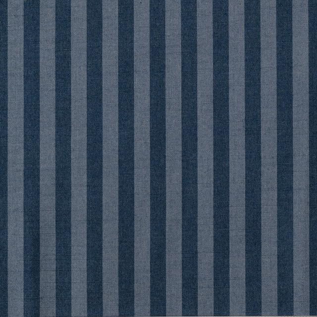 Sunbrella Outdoor Fabric by The Yard | Sail Away Denim (Striped) | Official Sunbrella Seller | Indoor or Outdoor Upholstery Fabric for Chairs, Cushions, Drapery, Pillows, Furniture