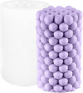 Cylinder Silicone Candle Molds Pillar Cube Bubble Geometric Ball Resin Casting Moulds for Resin Wax Making Polymer Clay DIY Craft