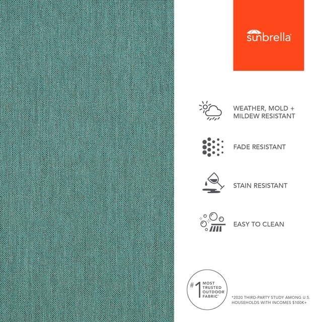 Sunbrella Outdoor Fabric by The Yard | Cast Breeze | Official Sunbrella Seller | Indoor or Outdoor Upholstery Fabric for Chairs, Cushions, Drapery, Pillows, Furniture