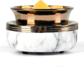 mocosa Ceramic Wax Melt Warmer 3-in-1 Candle Warmer Electric Wax Warmer for Scented Wax Melter Burner for Home,Office, for Mom Women（White）