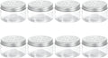 HARFINGTON 8 Pcs Empty Scent Beads Storage Container 3.4oz/100ml Air Freshener Tins Round Refillable Spice Containers Plastic Jars Sample for Air Freshener Candles Travel Storage