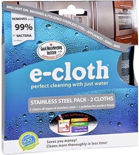 E-cloth Microfibre Cleaning Cloth - Stainless Steel ( Multi-Pack)