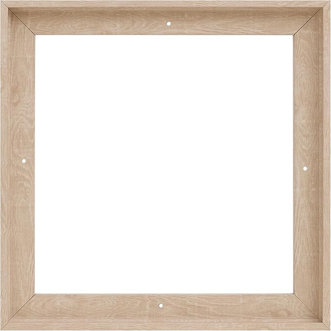 Pixy Canvas Floater Frame 13x13 for 3/4 (0.75) inch Deep Canvas Paintings/Canvas Prints/Wood Canvas Panels/Wall Art/Wall Decor/Home Decor/Artwork (Nordic White Oak, 13 x 13 inch, Square)