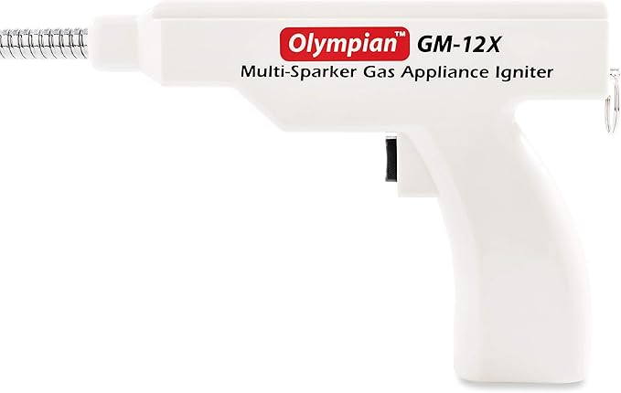 Camco Olympian GM 12X Multi Sparker - 26-inch Long w/ 20-inch Pipe Battery Operated Gas Appliance Lighter - No Butane Required - (57561)