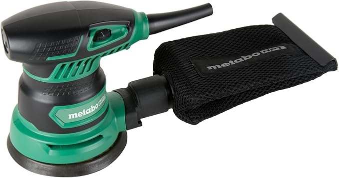 Metabo HPT 5-Inch Random Orbit Finishing Sander, Variable Speed, Palm-Style Comfort Grip, 230W 2.8 Amp Motor, 9,000-13,000 RPM, Dust Collection Hose Connector, Compact and Lightweight Design, SV13YST