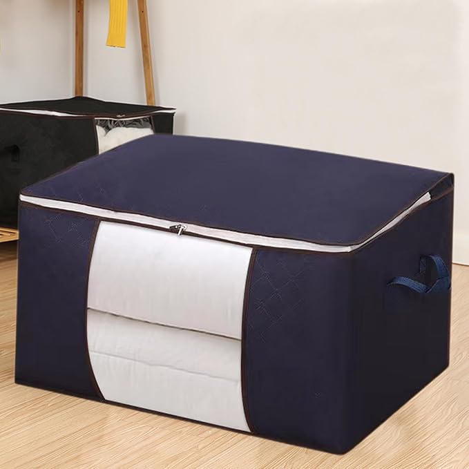 Heavy Duty Moving Bags, Moving Boxes with Reinforced Handles ＆ Premium Double Zippers, 2024 New Storage Tote for Space Saving, Packing ＆ Moving Storage