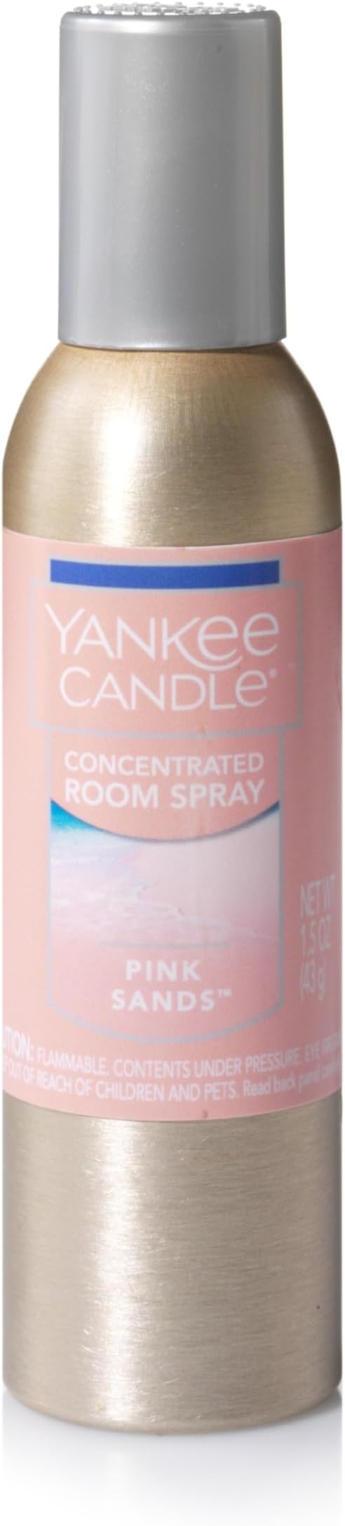 Yankee Candle Concentrated Air Freshener Room Spray, Odor Eliminator for Home, Bathroom, Pink Sands, 1.5 Oz (Pack of 3)
