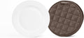 Covermates Keepsakes Quilted Dish Dividers – Set of Padded Plate Protectors for China & Dinnerware Storage, Scratch Protection, Machine Washable, Bronze