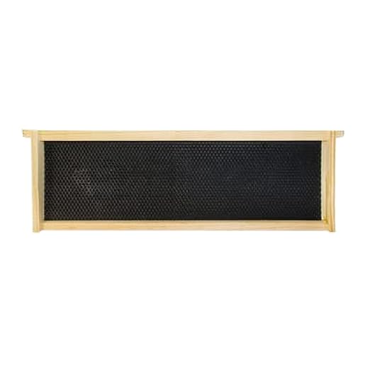 Mann Lake Premium Beekeeping Frames, Fully Assembled, Deep Rite-Cell Hive Frames, Beeswax Coating, Universal Fit, BPA & BPS Free, 6 1/4 Inches, Black, 20-Pack