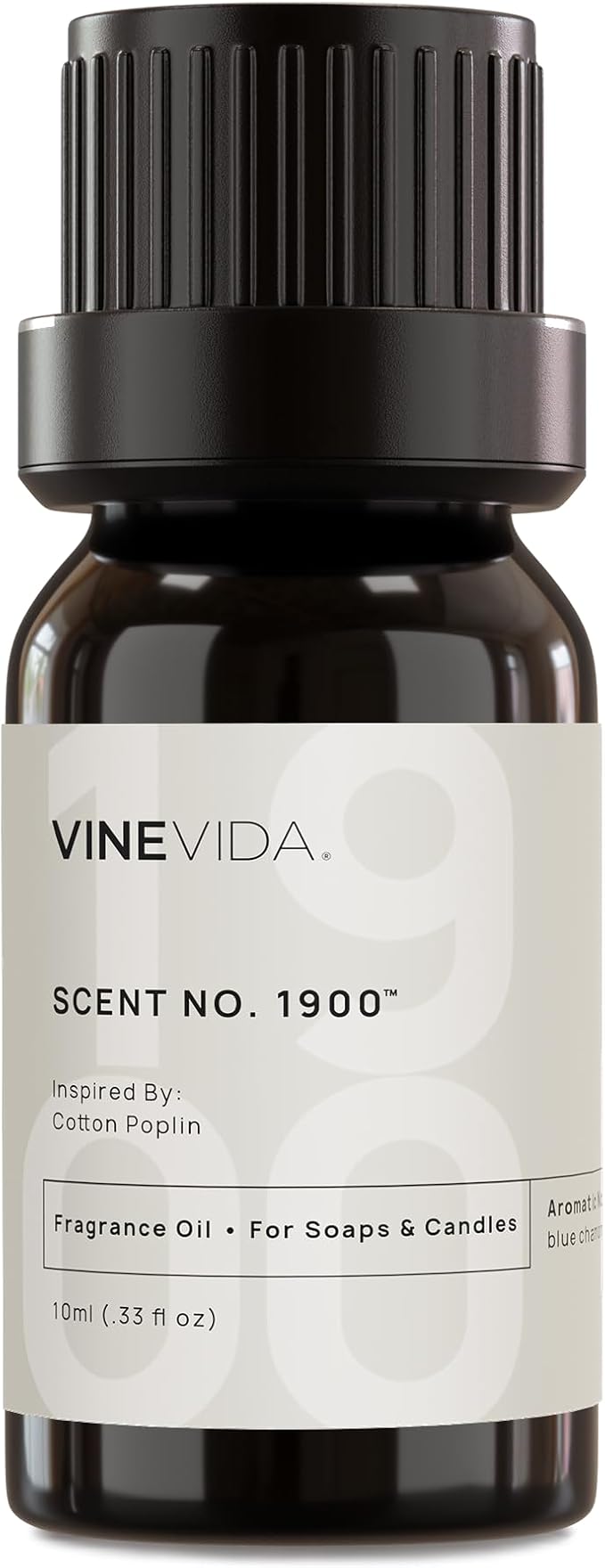 VINEVIDA [0.33 Oz] Inspired by: Cotton Poplin; Fragrance Oil for Candle Making and Soap Making - Premium Candle Scents for Soy Candles