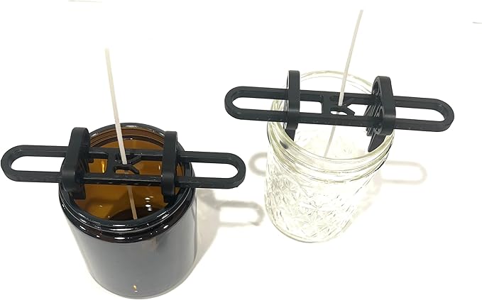 Adjustable Candle Wick Centering Tool Kit with Magnetic Placement for Jars Cups Containers DIY, String Wicks and Stickers Included, Candle Making Kit