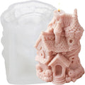 XIAOSHUI Forest Magic Cottage Candle Molds House Candle Silicone Mold for Candles Making Resin Casting Aromatherapy Candles Gypsum Craft Home Decorate