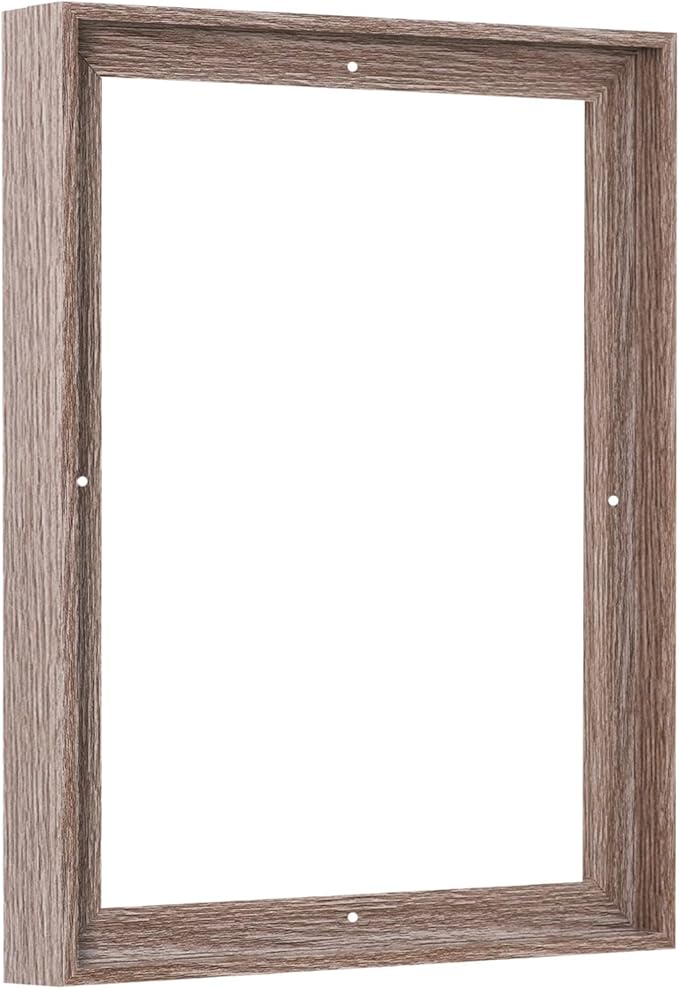 Pixy Canvas Floater Frame 10x12 for 1-1/2 (1.5) inch Deep Canvas Paintings/Canvas Prints/Wood Canvas Panels/Wall Art/Wall Decor/Home Decor/Artwork (Gray Oak, 10 x 12 inch, Portrait)