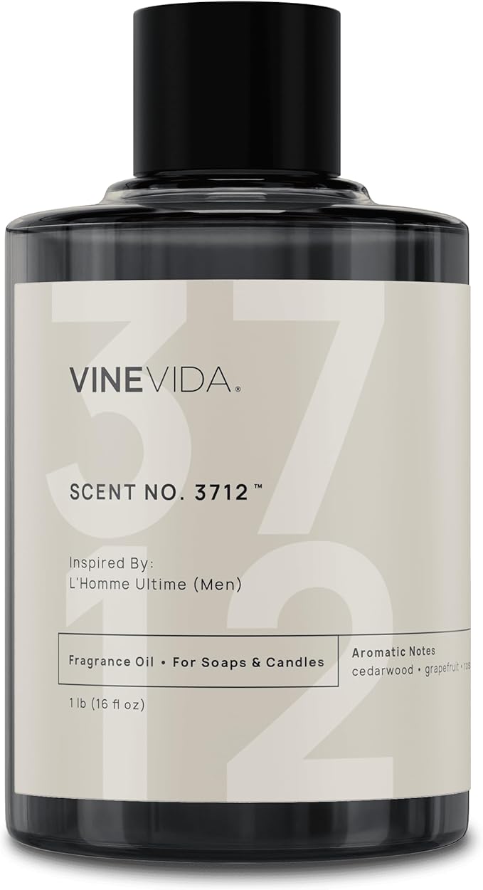 VINEVIDA [16 Oz] Inspired by: L'Homme Ultime (Men); Fragrance Oil for Candle Making and Soap Making - Premium Candle Scents for Soy Candles