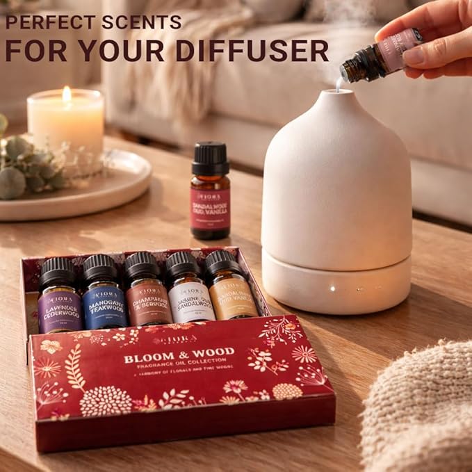 Premium Fragrance Oil Set – Highly Concentrated Scented Oils for Candle Making, Soap, Wax Melts & Home Fragrance, Long Lasting Aroma Oils Gift Set for Diffusers & DIY, Aromatherapy Mothers Day Gift