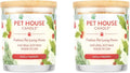 One Fur All Pet House Candle 2 Pack - Plant-Based/Soy- Clean Burning Scented, Long Lasting Pet Odor Candle for Home - Hollyberry