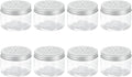 HARFINGTON 8 Pcs Empty Scent Beads Storage Container 4oz/120ml Air Freshener Tins Round Refillable Spice Containers Plastic Jars Sample for Air Freshener Candles Travel Storage