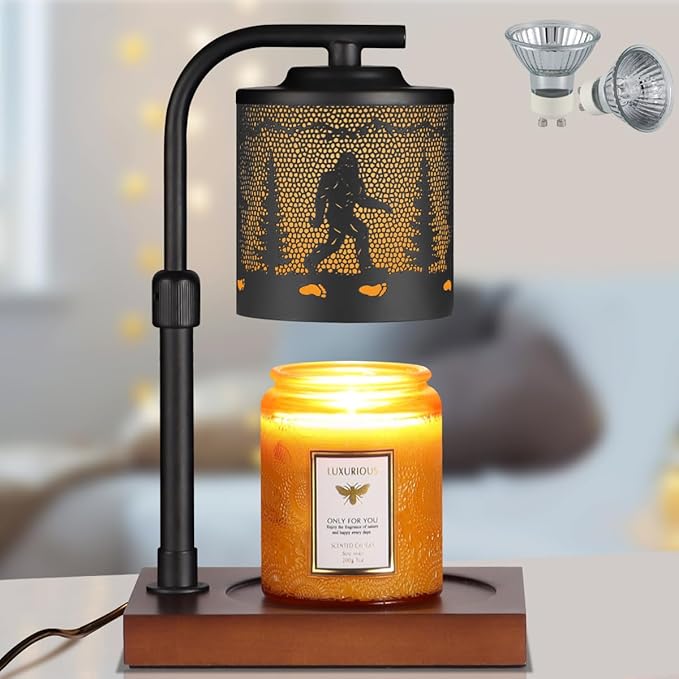 Candle Warmer Lamp with Adjustable Height Dimmable for New Home Decor Electric Candle Warmer for Jar Candles Birthday Gifts for Women Mom(Bigfoot)
