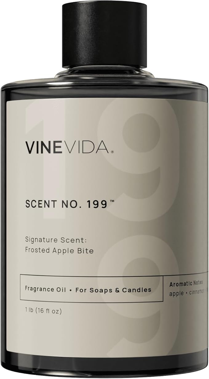 VINEVIDA [16 oz] Scent Frosted Apple Bite; Fragrance Oil for Candle Making and Soap Making - Winter & Holiday Oils