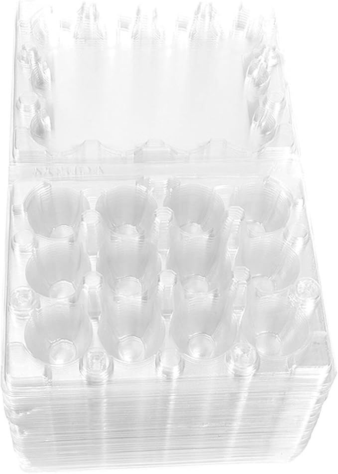 120pcs Quail Egg Storage Tray with Lid Plastic Small Egg Holder Container for Farm Kitchen and Refrigerator Organization