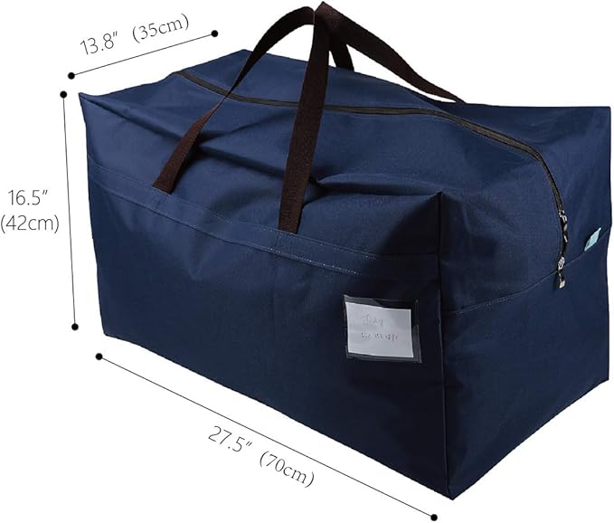 iwill CREATE PRO 100L House Moving Organizer Bags, College Dormitory Storage Bags, Traveling Duffel Tote Storage Bag, Blue