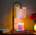 Engpure Candle Warmer Lamp with 8 Colors LED Changing and Timer Dimmer, Candle Warmer with RGB Model Height Adjustable for All Size Scented Candles with 2 Bulbs, Christmas Gift for Mom, Wife,Friends