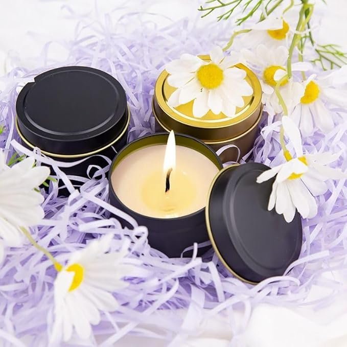 WAYONE LLC Candle Making Kit - DIY Starter Soy Candle Making Supplies Kit - Soy Wax, Full Set - 1 Jars & 6 Tins, 5 Pleasant Scents, Color Dyes & More, Perfect Candle Making Kit for Adults